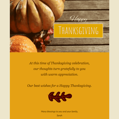 Thanksgiving eCard 2